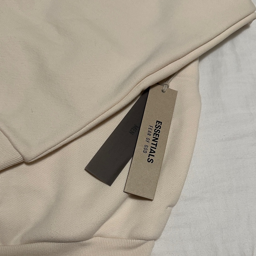 Fear of God Essentials Fleece Hoodie Egg Shell - Picture 7 of 10